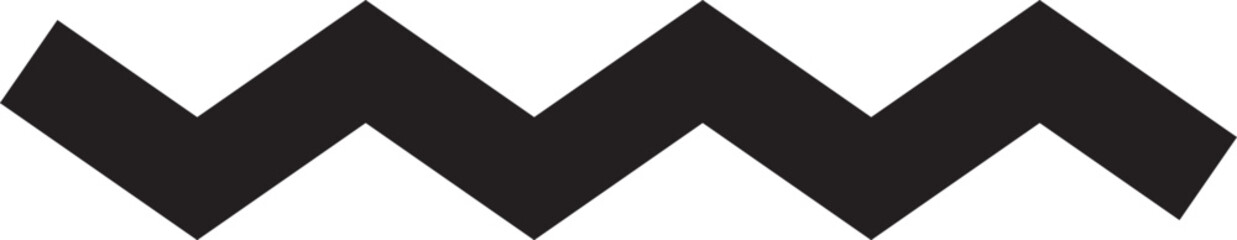 Zigzag Black Line