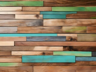 old colored wooden board Old wood background with an abstract color wood texture, a background with a geometric wood texture, and a floor with a wooden background texture