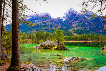 lake in the mountains