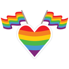 (Pride Month 2023) - The LGBT community Pride, Flag of pride for the LGBT community