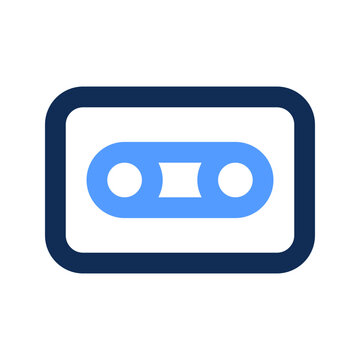 recommend clip art: cassette tape outline color icon