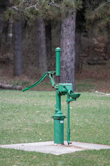 Old hand-powered water pump