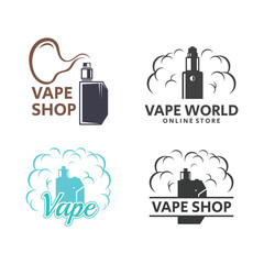 Vape or E-Cigarette Logo Template