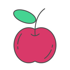 apple fruit icon  illustration