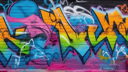  graffiti on the wall. Generative AI © FTE