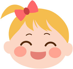 Happy Baby girl Emoji