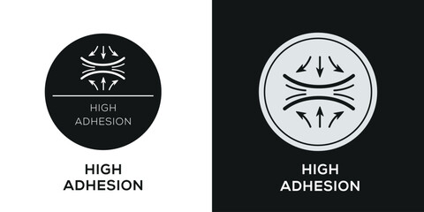 (High Adhesion) Icon, Vector sign.