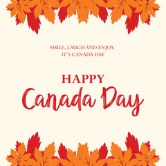 National holiday happy Canada day background