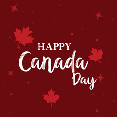 Naklejka na ściany i meble Canada day illustration 