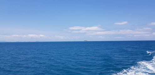 Strand, insel, meer, horizont, thailand