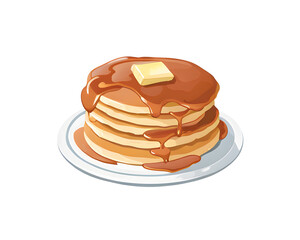 stack of pancakes generated by ai