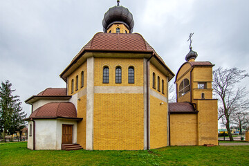General view and architectural details of the Orthodox Church of Saint Simeon Słupnik consecrated...