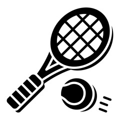 A perfect design icon of long tennis 