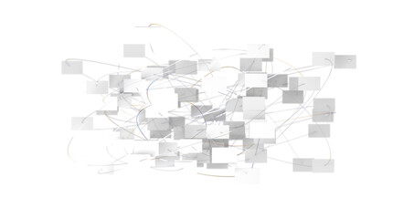 Abstract network of physical devices on the Internet using a network connection