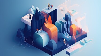 Team Collaboration: Metaphorical representation with evident visual categorization. Generative Ai