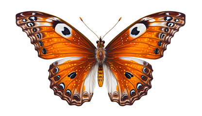 Butterfly isolated on transparent background. 3D render.