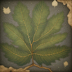 Leaf Collection · Tree Leaf Art · Nature Art · Natural Textured Background · Leaf Illustration