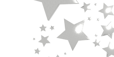Christmas wrapper with silver stars. Silver star Celebration Confetti. - png transparent