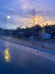 rain drops on the window