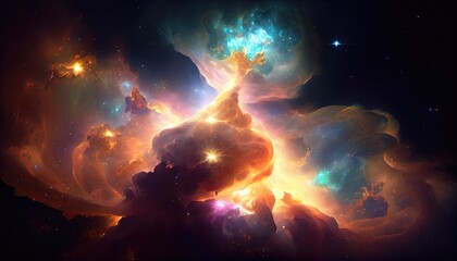 Cosmic Wonders: Exploring the Beauty and Mysteries of the Universe. This Picture can be used as a wallpaper, Desktop, Background. Generative AI