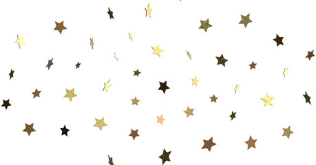 XMAS A gray whirlwind of golden snowflakes and stars. New - PNG transparent