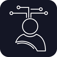 Work teamwork icon with black filled line outline style. organization, sign, computer, communication, human, manager, success. Vector Illustration