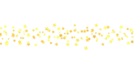 XMAS Stars - stars. Confetti celebration, Falling golden abstract decoration for party, birthday celebrate, - PNG transparent