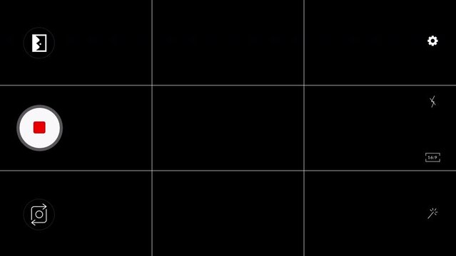 Mobile camera overlay to put over your shot footage. Easy to use, transparant 4K video inspired on real camera recorder screens.