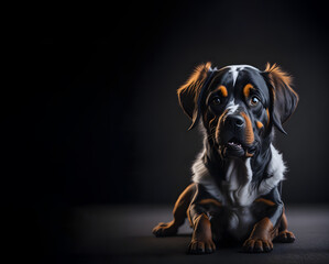 a cute puppy, Illustration by Generative Ai