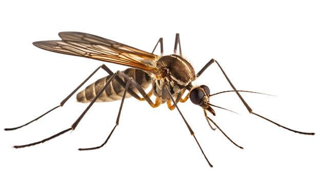mosquito isolated on transparent background cutout image