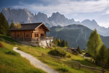 alpine landscape- Ai