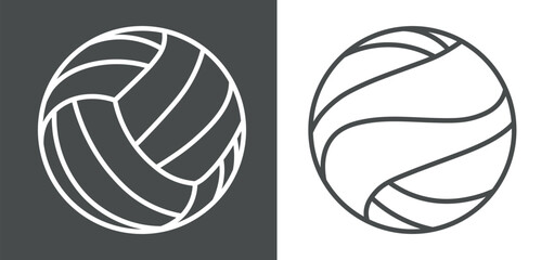 volleyball Vector illustration icon, symbol, isolated, sport ball icons