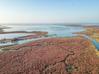 Gediz delta fishermen live in the river among the reeds.