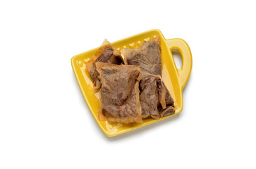 Ceramic used teabag dish - 599634826