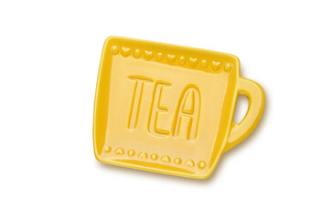 Yellow Ceramic Teabag dish - 599634832