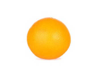 A orange on a white background