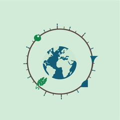 Amazing and Classic Earth Logos Earth Vectors for Business NGOs etc