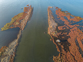 Gediz delta fishermen live in the river among the reeds.