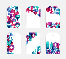 Health care design collection. Medical vector illustration.