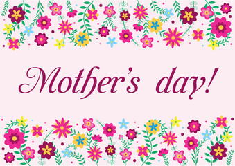 Cute vector borders for a postcard