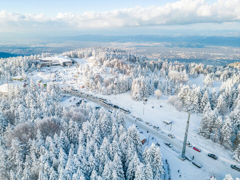 Uludag Sarıalan snow view and ski slope