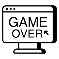 A creative design icon of gaming website