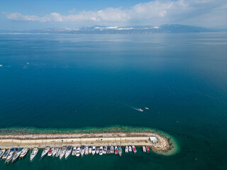Mudanya fisherman's shelter and wonderful sea colors