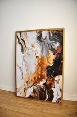 quadro moderno arte abstrada luxuosa para casa