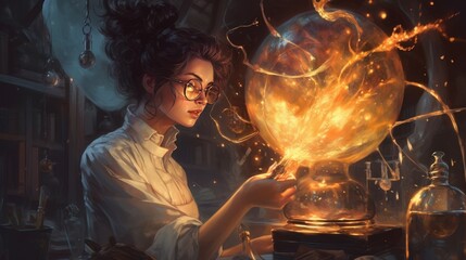 Sci-Fi Alchemy - Generative AI Illustration