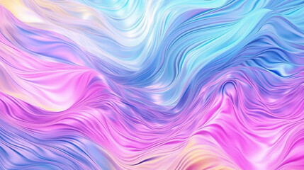 Obraz premium Light Purple and Pastel Pink Marble Wave Pattern with Prism Glitch Effect Abstract Background - Psychedelic Colorful Neon - Generative AI 