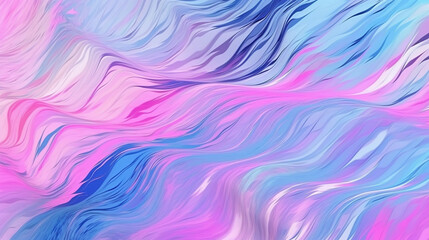 Fototapeta na wymiar Light Purple and Pastel Pink Marble Wave Pattern with Prism Glitch Effect Abstract Background - Psychedelic Colorful Neon - Generative AI 