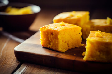 Golden Organic Homemade Cornbread