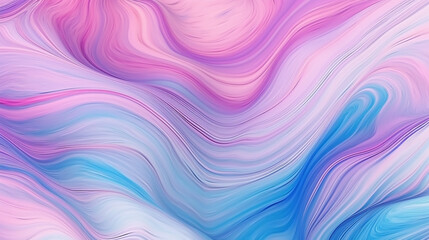 Obraz premium Light Purple and Pastel Pink Marble Wave Pattern with Prism Glitch Effect Abstract Background - Psychedelic Colorful Neon - Generative AI 