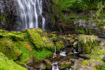 Wufengqi Waterfall in Yilan of Taiwan
